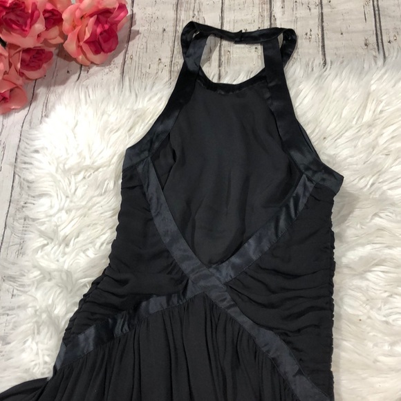 L'Agence Silk Black Marvella Maxi Halter Dress - Picture 13 of 15